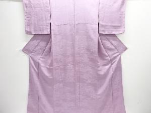 未使用品　京風景模様織り出し一つ紋色無地着物